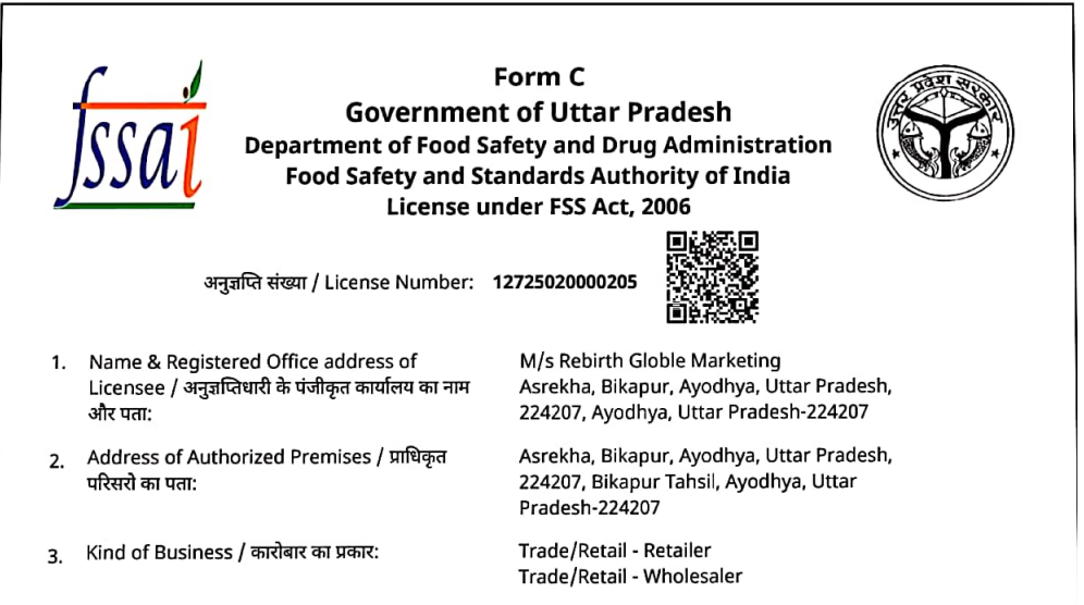 FSSAI Certificate